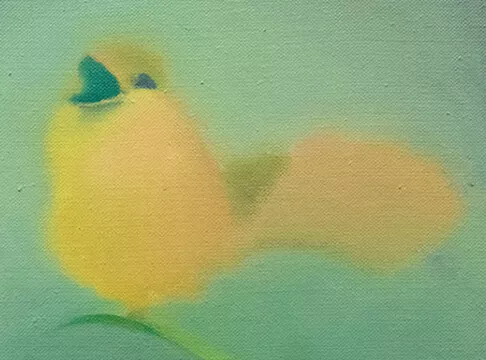 yellow bird detail